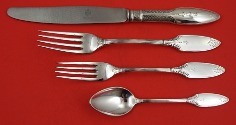 Dinner 4-pc Setting availability based on stock listed below - Grand Europa by Faberge - Sterling